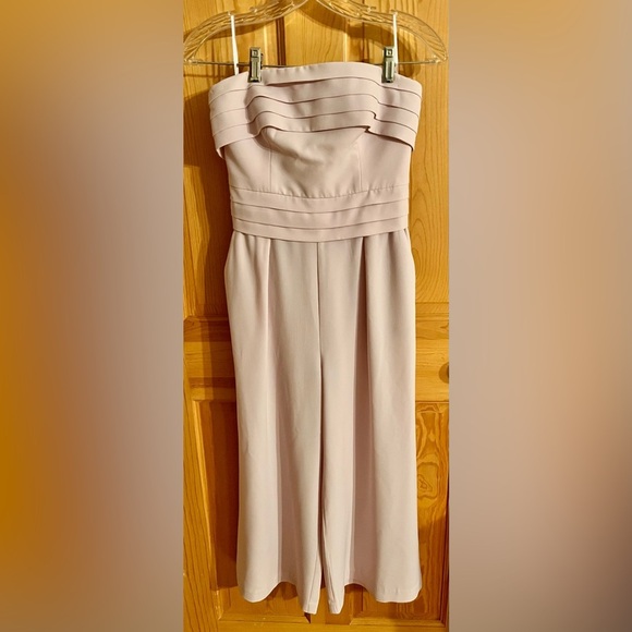 C/MEO Collective XS Strapless Pink Zip Romper Jumpsuit Chic Evening Cocktail - Picture 13 of 16